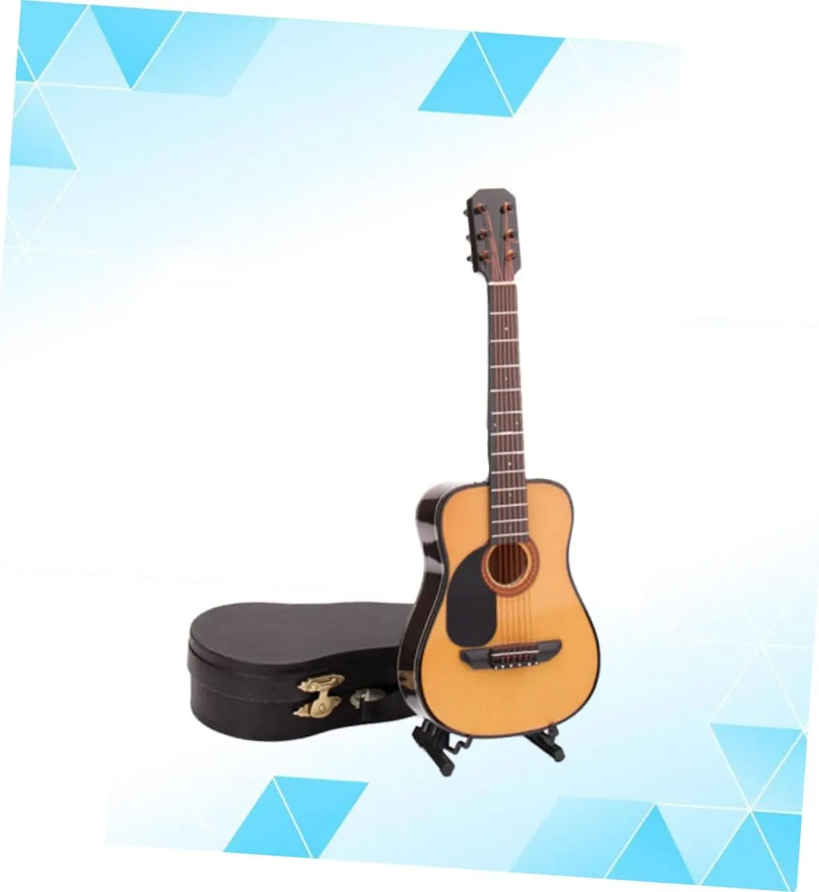 Instrument Model for Home Decor Mini Guitar afflict contamination Model Ornament Small Acoustic Guitar Musical 