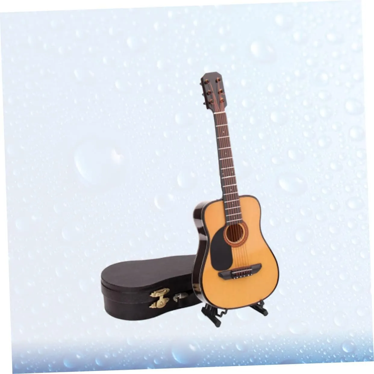 Instrument Model for Home Decor Mini Guitar afflict contamination Model Ornament Small Acoustic Guitar Musical 