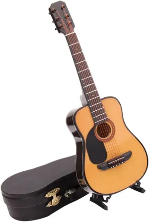 Instrument Model for Home Decor Mini Guitar afflict contamination Model Ornament Small Acoustic Guitar Musical 