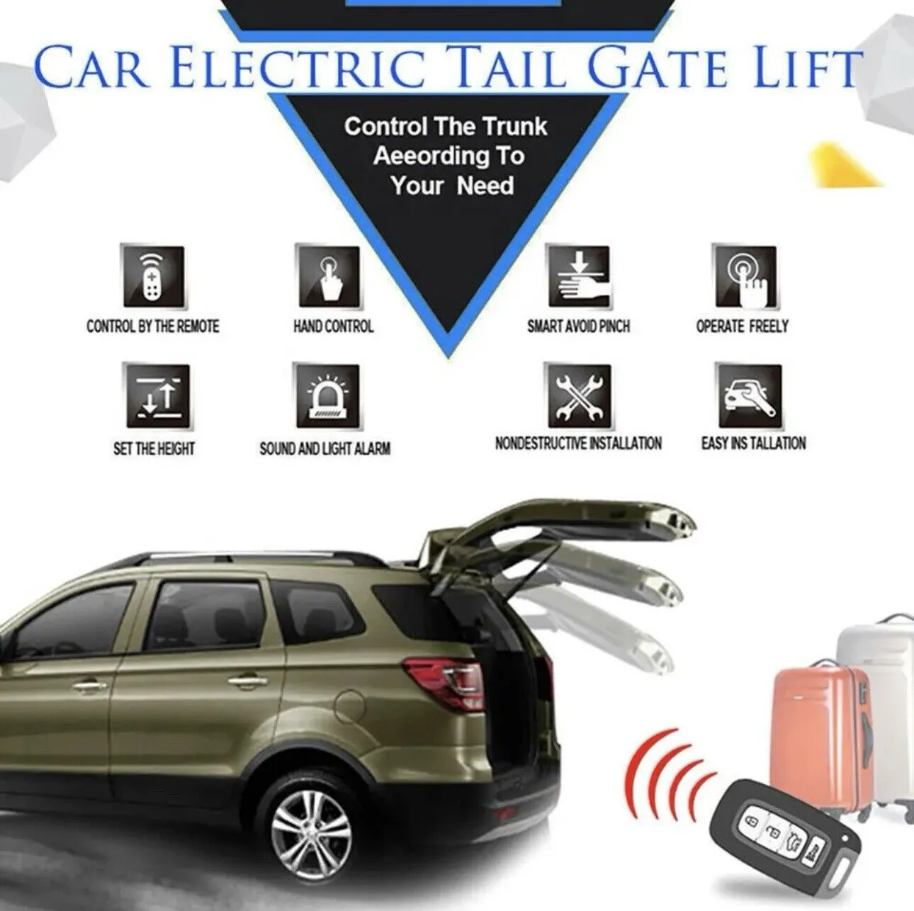 Intelligent Smart Auto Electric Remote Tail Gate Lift For Toyota RAV4 2014-2018