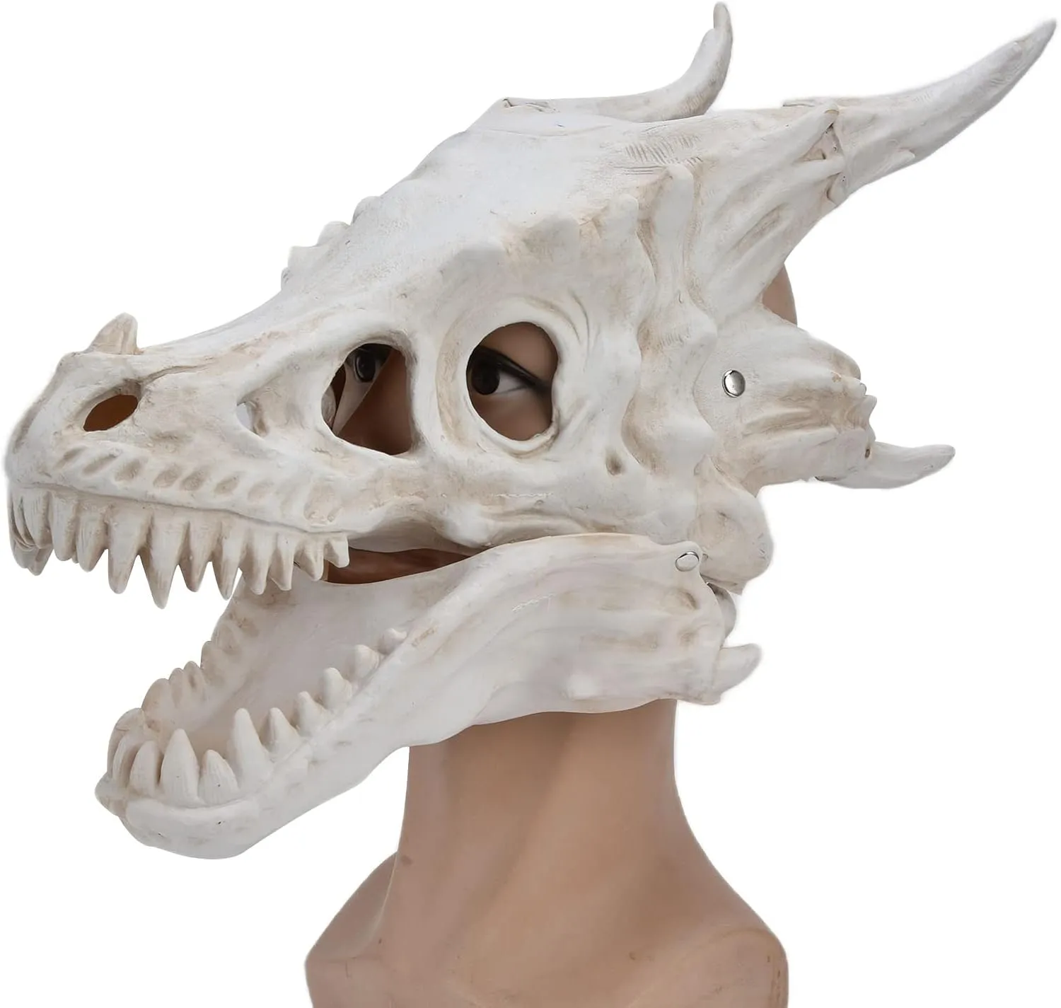 Jaw,Halloween Dinosaur disapproval ore Skull Mask Head Cover Cosplay Props Decoration Scary Costume for Party Dino Mask,Dino Mask Moving 