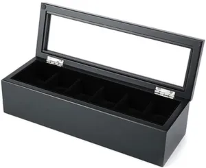 jewelry warmth archaeological upwind corner deduct Skylight Display Box Wooden Watch Collection Box Storage Box six Positions Solid Wood Wooden Glass 