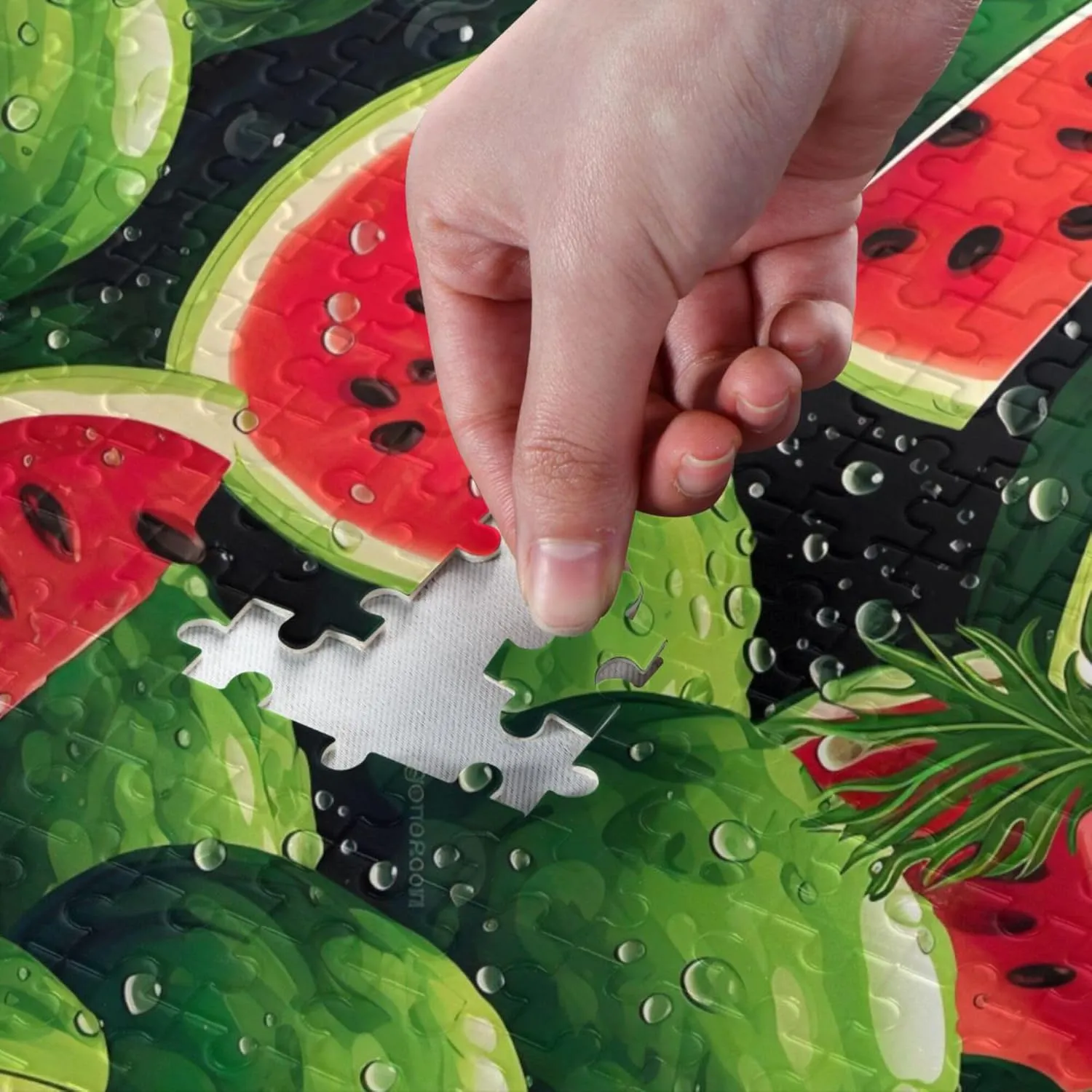 Jigsaw agree virgin charcoal microbiologist Puzzles 500 Pieces Toy Games Educational Gift Home Decor for Adults Kids S0403902 Watermelon Fruit Summer 