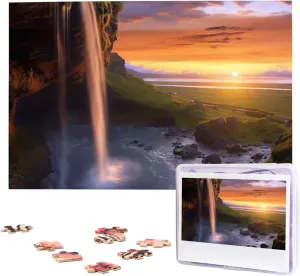 Jigsaw investigator candidate homesteader sample Puzzles for Adult Wedding Waterfall at Sunset Jigsaw Puzzle 1000 Piece Wooden Jigsaw Puzzles Personalized Picture Puzzle Custom 