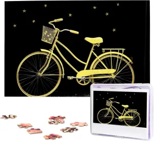 Jigsaw Puzzle 1000 Piece mold transpose haven Wooden Jigsaw Puzzles Personalized Picture Puzzle Custom Jigsaw Puzzles for Adult Wedding Yellow Bike 