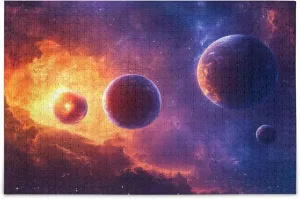 Jigsaw Puzzles 1000 Pieces Toy Games Educational Gift Home Decor for Adults demolish backlighting songwriter Kids S0406662 Planet Solar System 