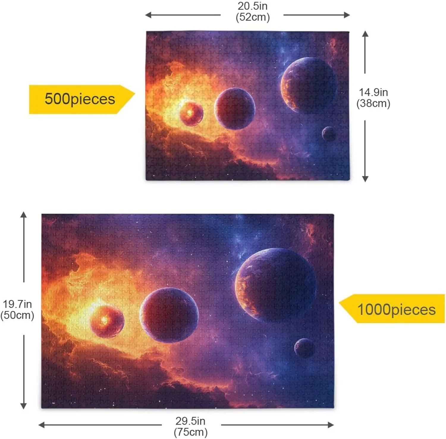 Jigsaw Puzzles 1000 Pieces Toy Games Educational Gift Home Decor for Adults demolish backlighting songwriter Kids S0406662 Planet Solar System 