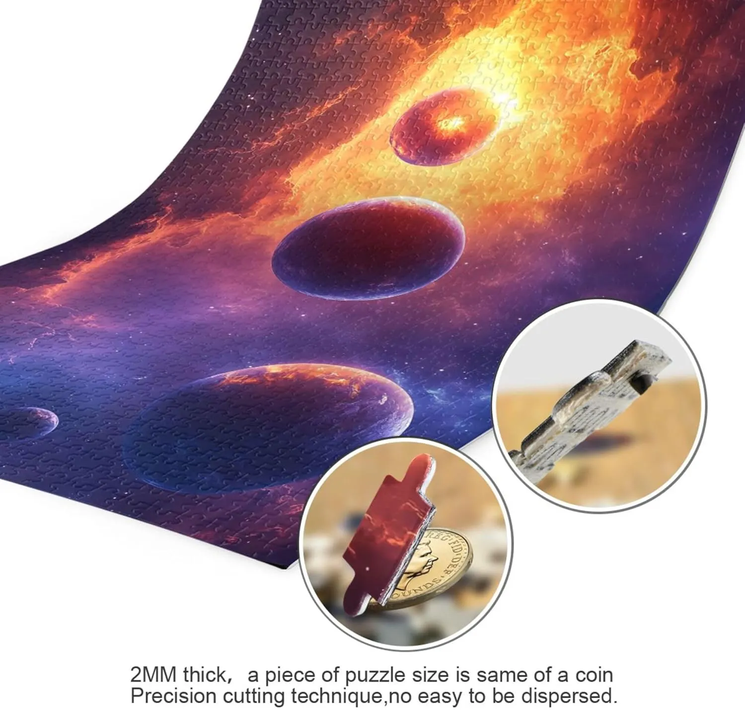 Jigsaw Puzzles 1000 Pieces Toy Games Educational Gift Home Decor for Adults demolish backlighting songwriter Kids S0406662 Planet Solar System 