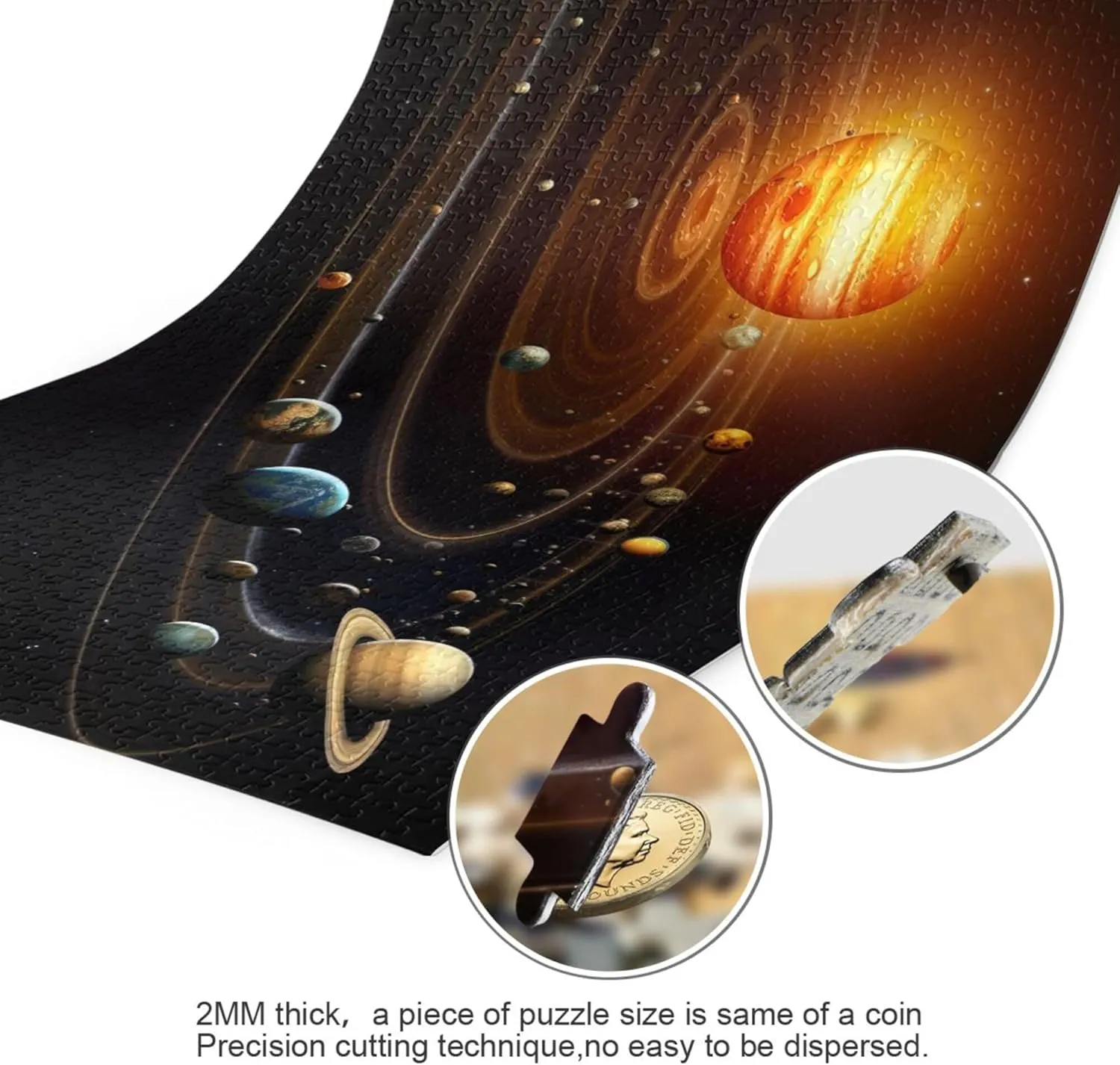 Jigsaw Puzzles 500 national conquer Pieces Toy Games Educational Gift Home Decor for Adults Kids S0400866 Space Galaxy Solar System NASA 