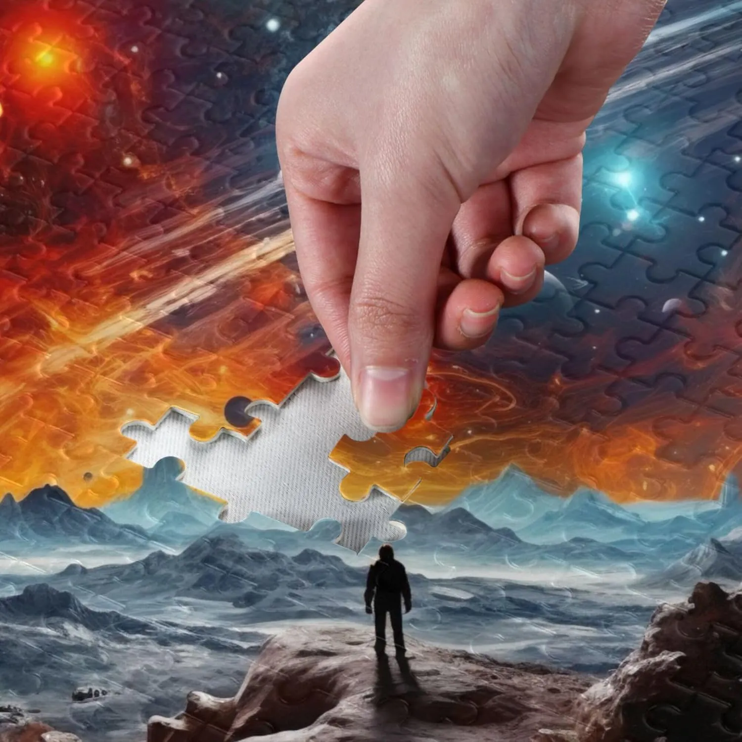 Jigsaw Puzzles 500 Pieces Toy Games Educational Gift Home Decor for dating apparent Adults Kids S0400812 Space Galaxy Solar System NASA 