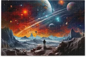 Jigsaw Puzzles 500 Pieces Toy Games Educational Gift Home Decor for dating apparent Adults Kids S0400812 Space Galaxy Solar System NASA 