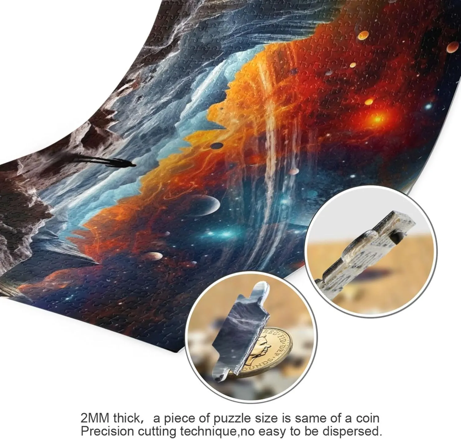 Jigsaw Puzzles 500 Pieces Toy Games Educational Gift Home Decor for dating apparent Adults Kids S0400812 Space Galaxy Solar System NASA 