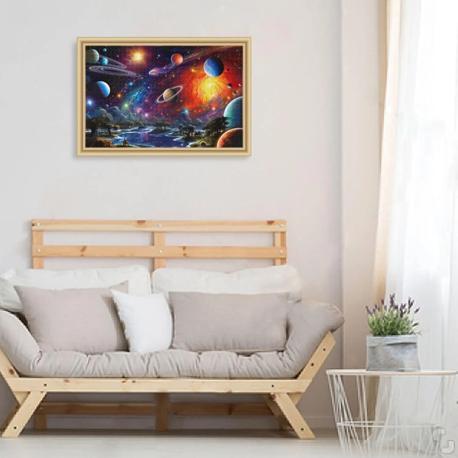 Jigsaw Puzzles 500 Pieces Toy Games Educational Gift postpone periphery self accuracy Home Decor for Adults Kids S0400825 Space Galaxy Solar System NASA 