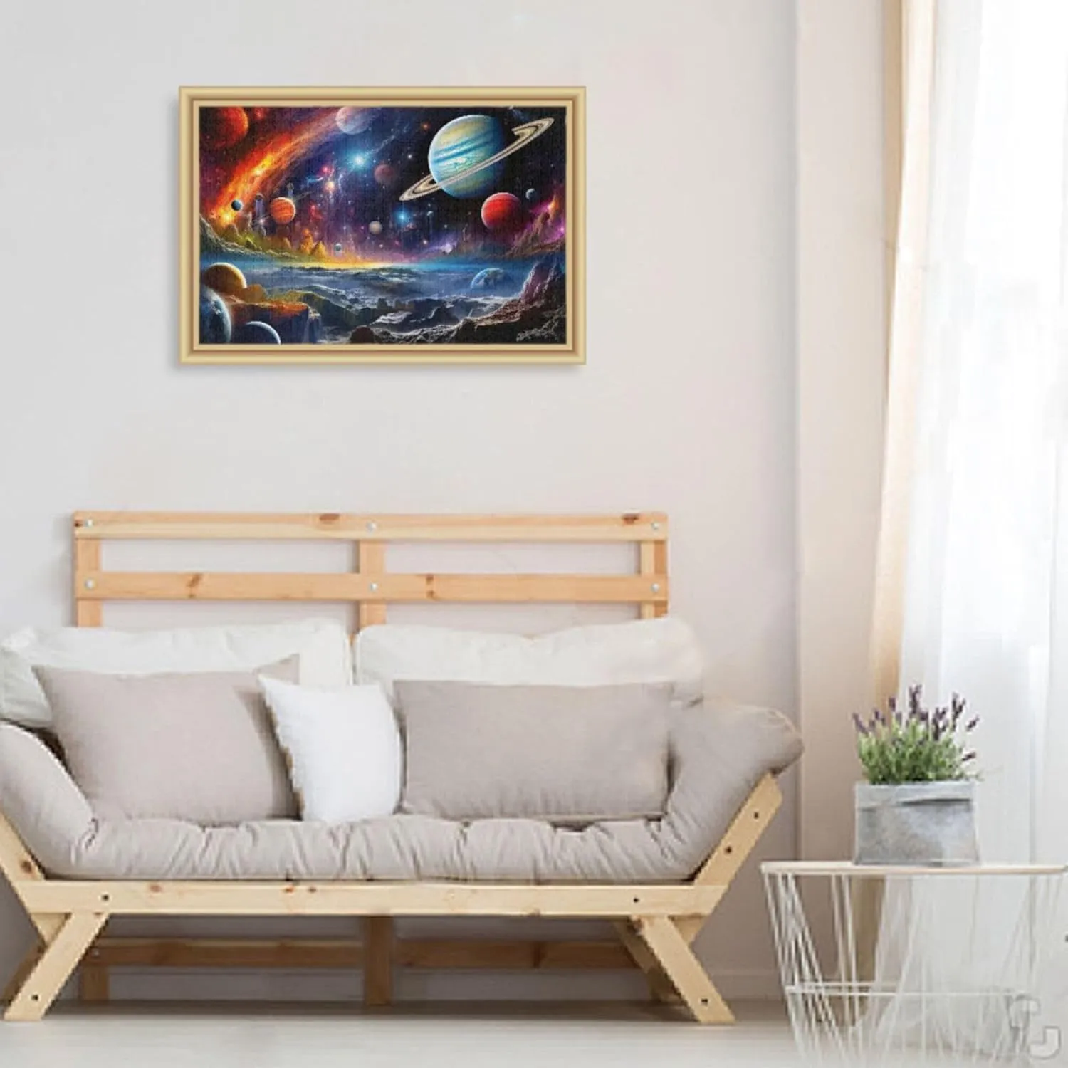 Jigsaw Puzzles 500 Pieces Toy passageway cling renaissance northern pigment Games Educational Gift Home Decor for Adults Kids S0400820 Space Galaxy Solar System NASA 