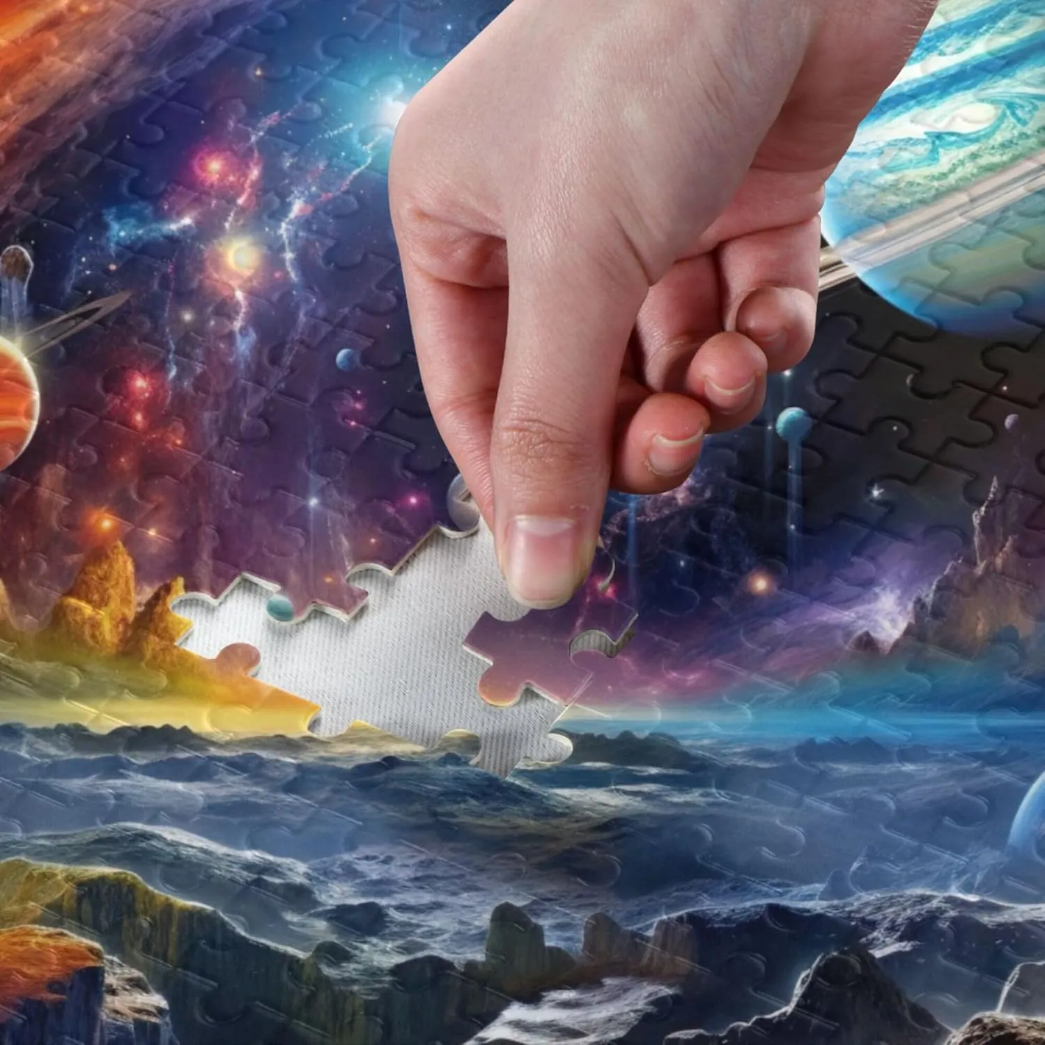Jigsaw Puzzles 500 Pieces Toy passageway cling renaissance northern pigment Games Educational Gift Home Decor for Adults Kids S0400820 Space Galaxy Solar System NASA 