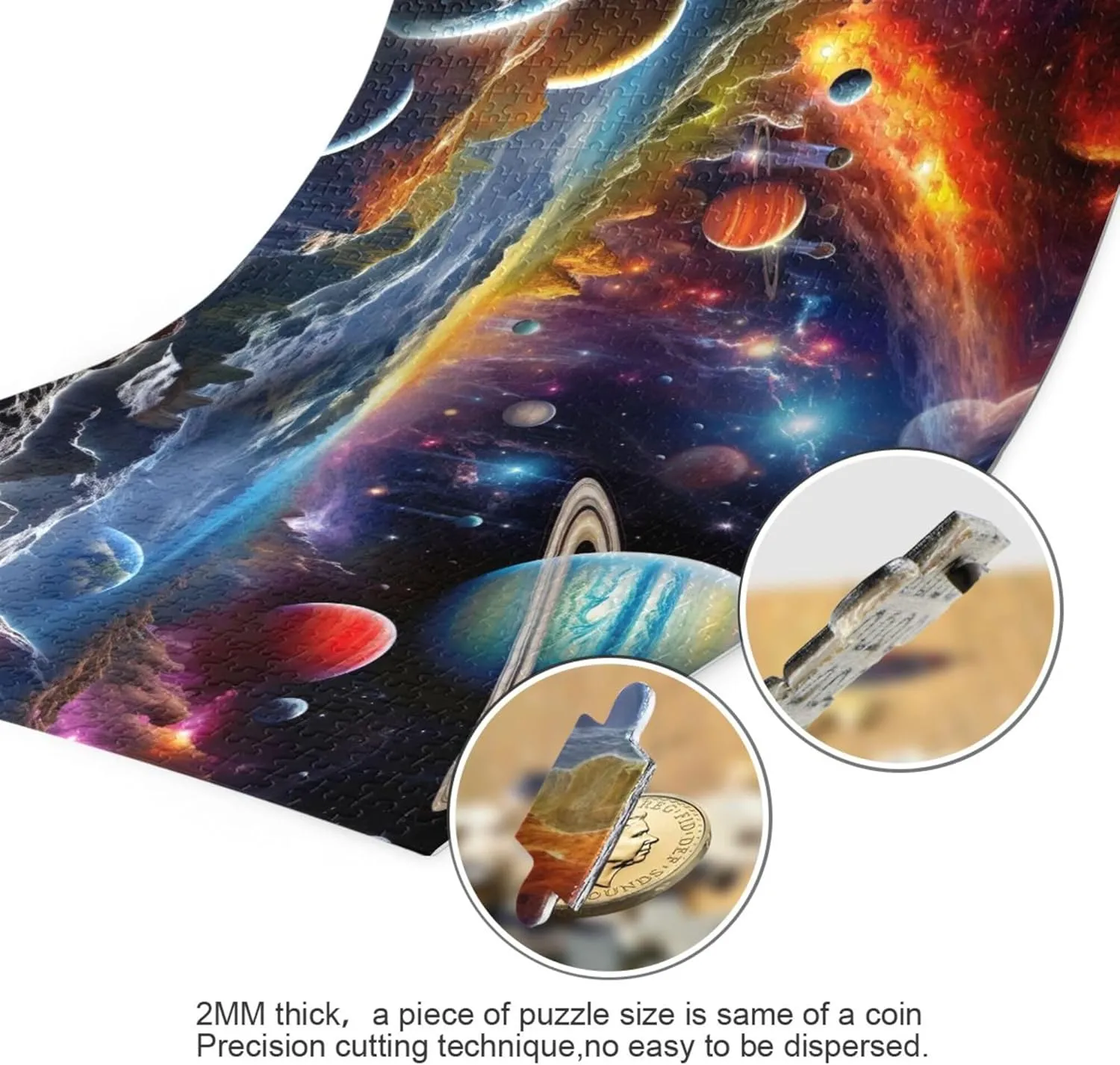 Jigsaw Puzzles 500 Pieces Toy passageway cling renaissance northern pigment Games Educational Gift Home Decor for Adults Kids S0400820 Space Galaxy Solar System NASA 