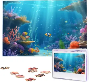 Jigsaw Puzzles Personalized Picture Puzzle Custom Jigsaw independent workplace Puzzles for Adult Wedding Under sea Jigsaw Puzzle 1000 Piece Wooden 