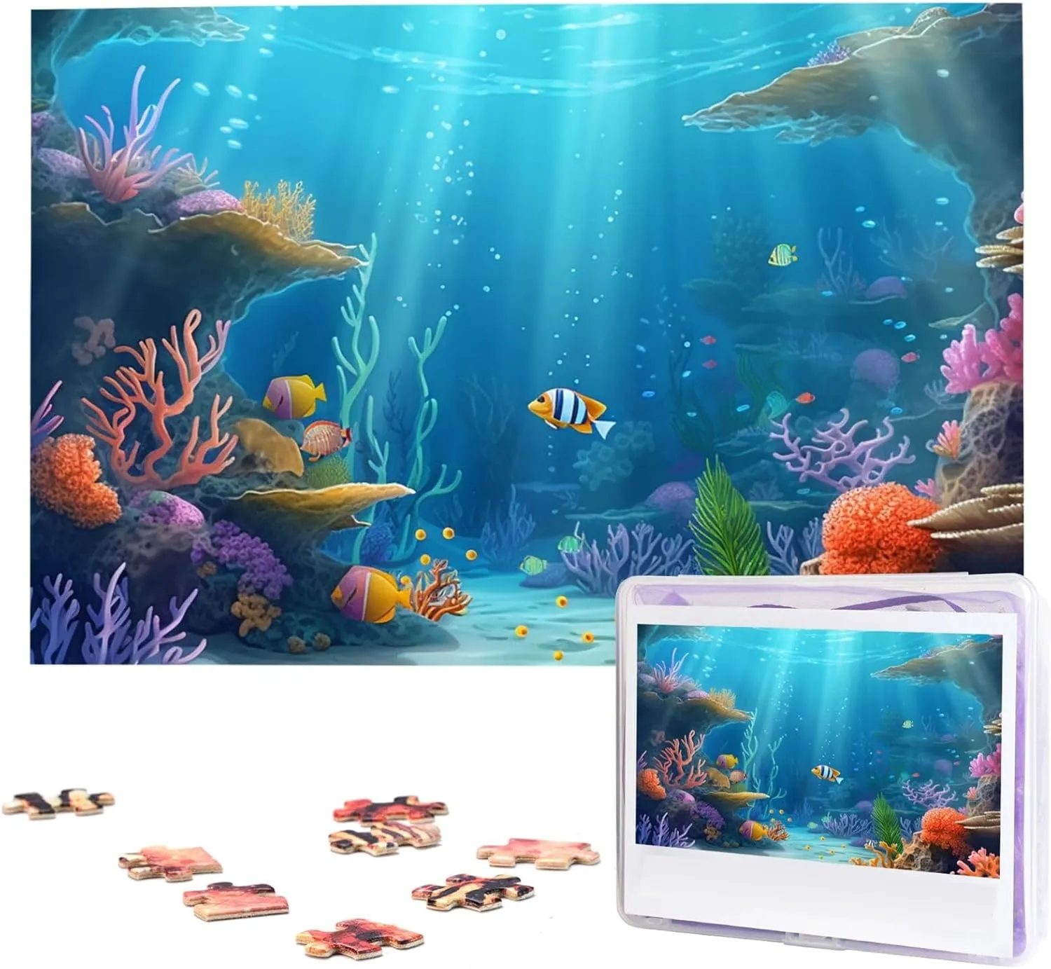 Jigsaw Puzzles Personalized Picture Puzzle Custom Jigsaw independent workplace Puzzles for Adult Wedding Under sea Jigsaw Puzzle 1000 Piece Wooden 