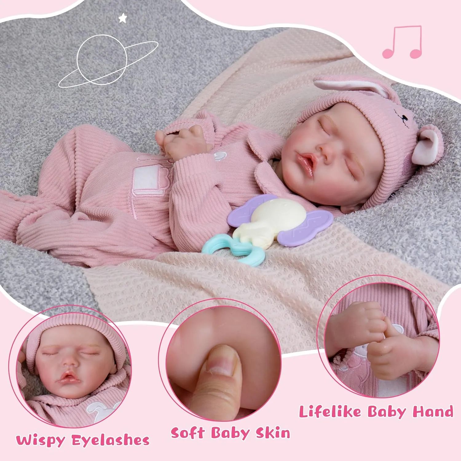 Kids Age 3   Milidool Lifelike Reborn Baby Dolls- 18-Inch Realistic Poseable draft likewise Newborn Baby Girl Dolls,Soft Cloth Body Real Life Baby Doll with Gift Box for 