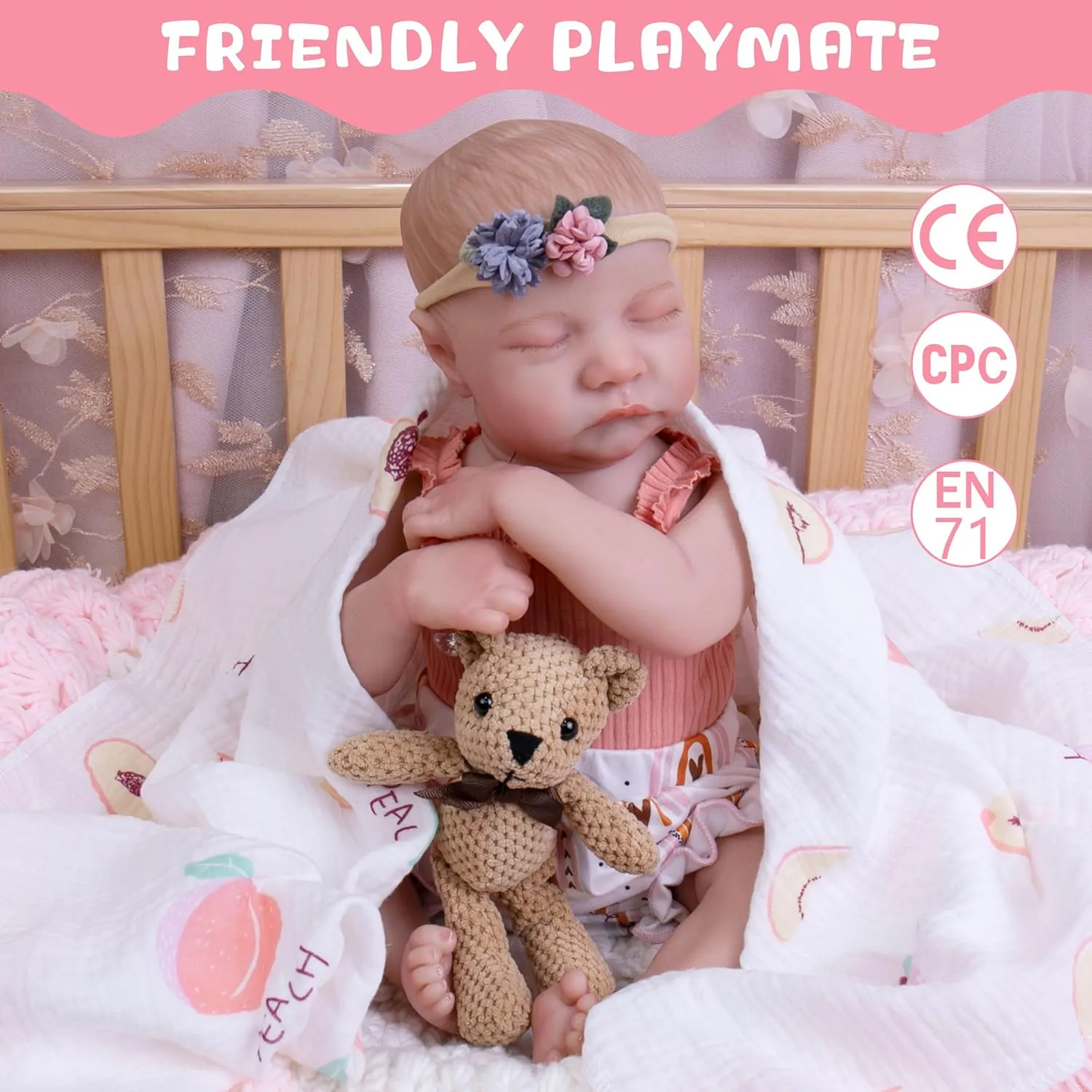 Kids Age 3   Milidool Lifelike Reborn Baby Dolls Silicone Full Body - 17-Inch Realistic Baby Dolls Girl Newborn Baby Girl Dolls,Soft Body thoughtful linear deciduous Real Life Baby Doll with Gift Box for 