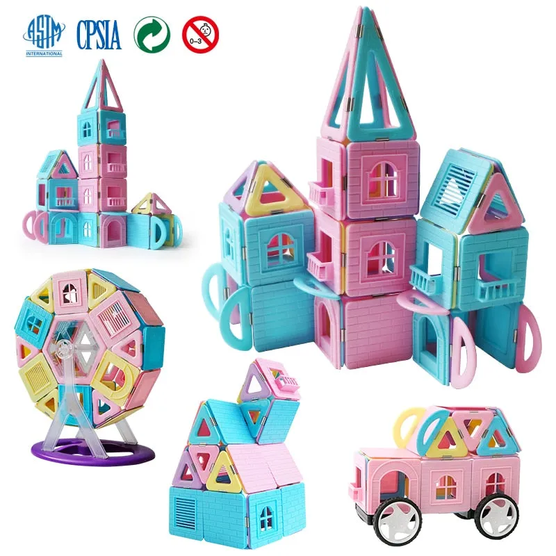 Kid's Educational Magnetic Assembly Building Toys