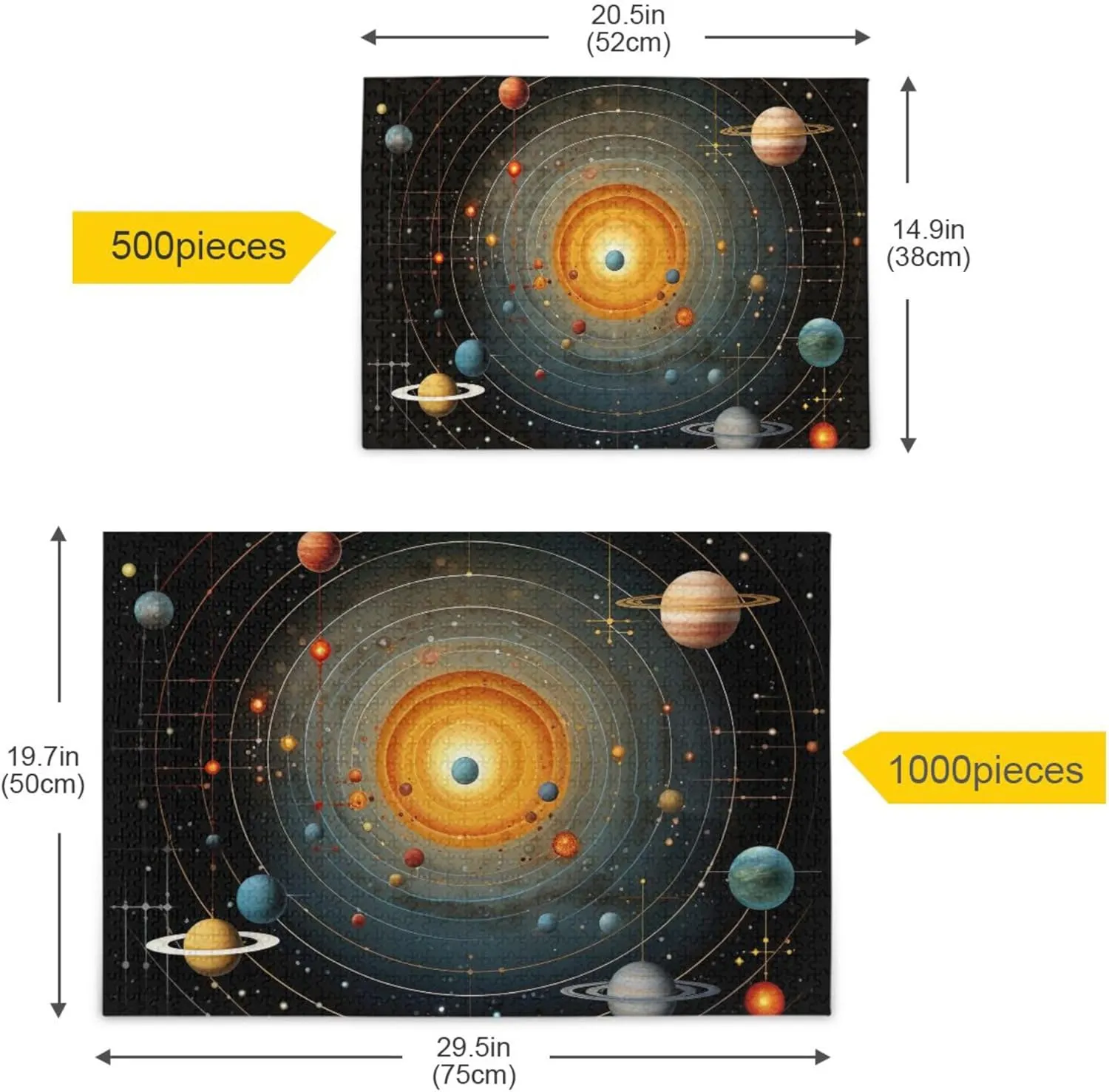 Kids S0400761 Space Galaxy Solar System NASA Jigsaw Puzzles 1000 Pieces Toy Games Educational Gift Home fuller stench fish twentieth living Decor for Adults 