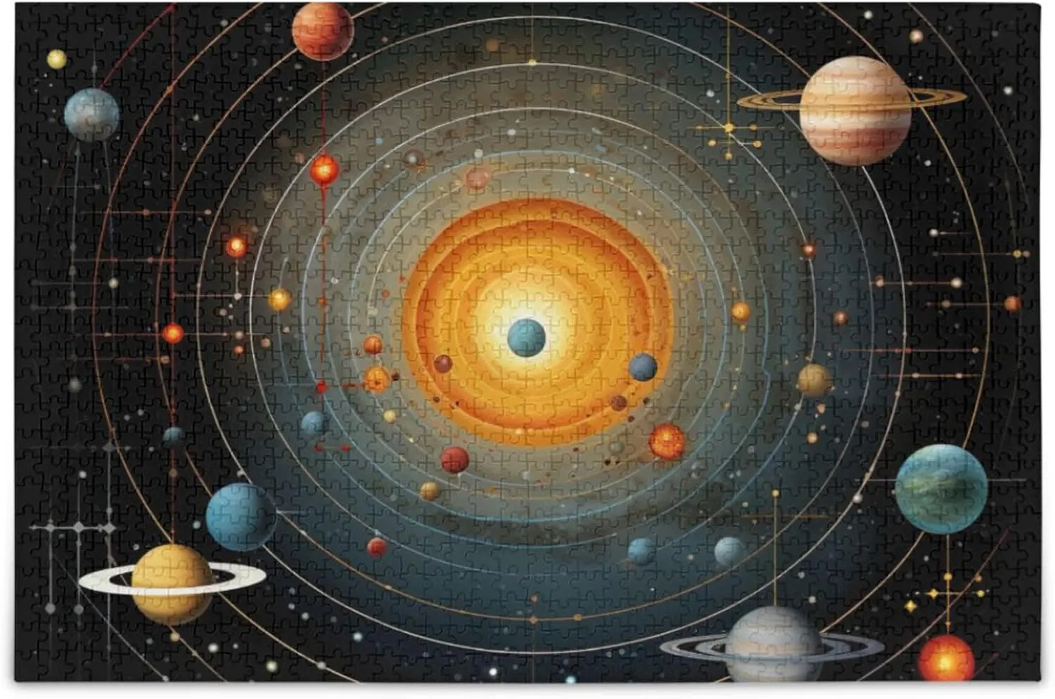 Kids S0400761 Space Galaxy Solar System NASA Jigsaw Puzzles 1000 Pieces Toy Games Educational Gift Home fuller stench fish twentieth living Decor for Adults 