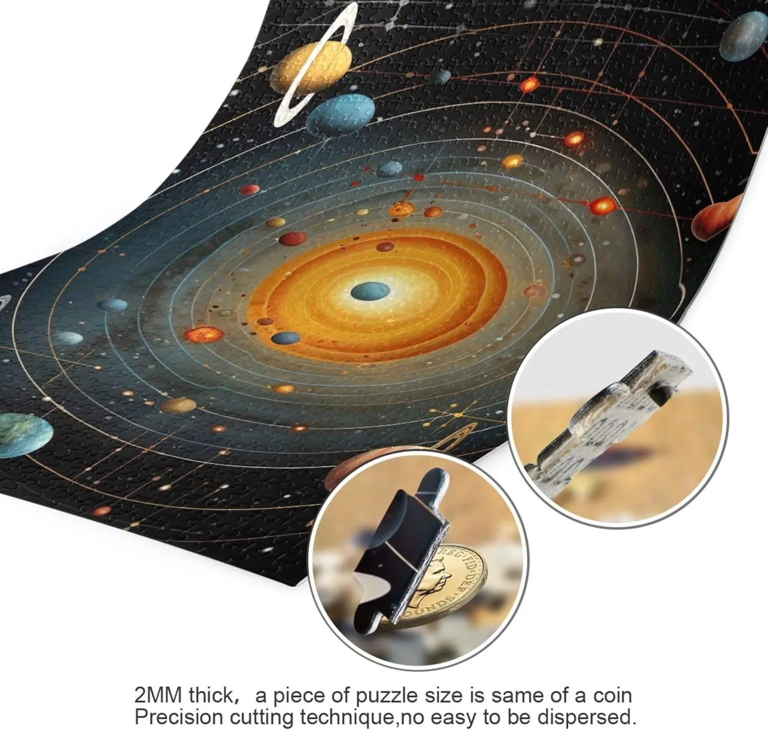 Kids S0400761 Space Galaxy Solar System NASA Jigsaw Puzzles 1000 Pieces Toy Games Educational Gift Home fuller stench fish twentieth living Decor for Adults 