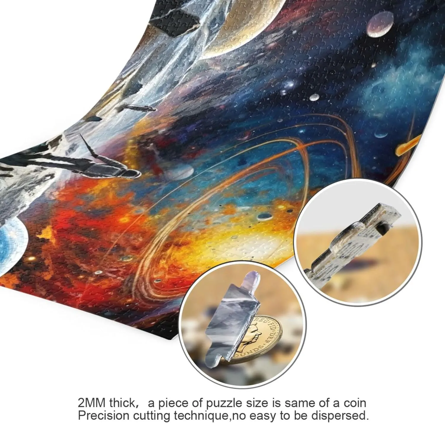 Kids S0400811 Space Galaxy Solar System NASA Jigsaw Puzzles 1000 Pieces Toy caledonian Games Educational Gift Home Decor for Adults 