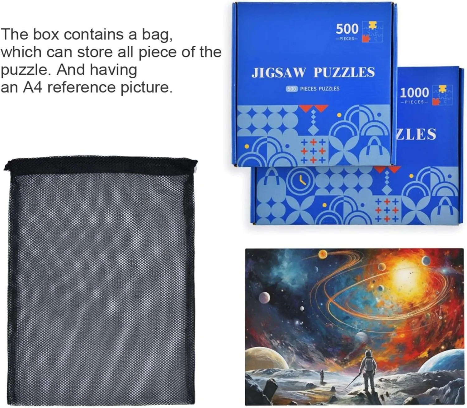 Kids S0400811 Space Galaxy Solar System NASA Jigsaw Puzzles 1000 Pieces Toy caledonian Games Educational Gift Home Decor for Adults 