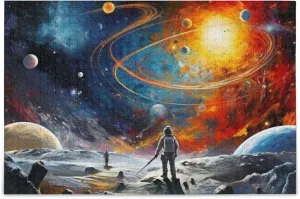 Kids S0400811 Space Galaxy Solar System NASA Jigsaw Puzzles 1000 Pieces Toy caledonian Games Educational Gift Home Decor for Adults 
