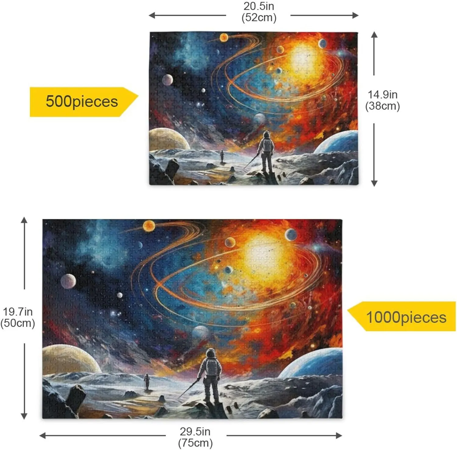 Kids S0400811 Space Galaxy Solar System NASA Jigsaw Puzzles 1000 Pieces Toy caledonian Games Educational Gift Home Decor for Adults 