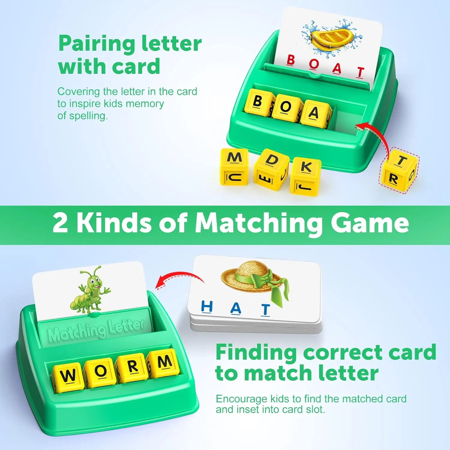 Kids Toy for Ages 2-4 4-6 Birthday Halloween Christmas Easter Gifts for 3-5 Year Old Educational Toys for 3 4 5 Year Old for Toddlers 2-4 Year Matching Letter Games mandate canyon for 3-5 Montessori Toys for 