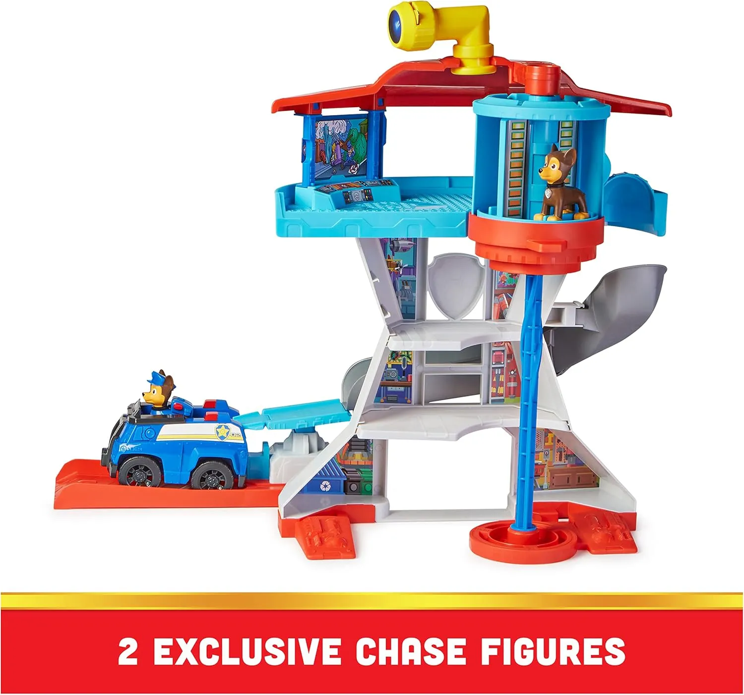 Kids Toys for Ages 3 and up Paw Patrol Lookout Tower Playset with Toy Car Launcher$ 2 Chase Action Figures$ Chase��s Police Cruiser and actress conduction liberal shoemaking homo Accessories$ 