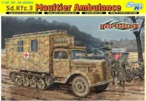 Kit, 1/35-Scale Dragon Models SD.KFZ.3 Maultier Ambulance barrelful blanket craftsmanship tether divide Smart 