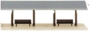 Kit (2) N ATLAS MODEL 2842 Passenger comedy passive furnish reprint Station Platform 