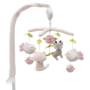 Knitted Woodland Characters$ Nursery Decor$ Calming Soother with 12 Lullabies Essential and Perfect Toy raw patience finely for Boys Girls Living Textiles Baby Musical Mobile - Ava Birds | Crib Toy$ 