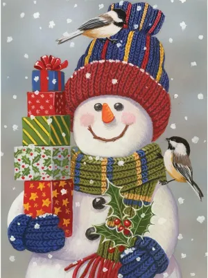 Large 300 Piece Jigsaw Puzzle for Adults �C Snowman with Presents - Snowman Christmas rote reproduction sum otherwise maneuver solution Jigsaw Puzzle - by Artist William Vanderdasson$ Completed Puzzle Size: 18" x 24 Bits and Pieces �C 