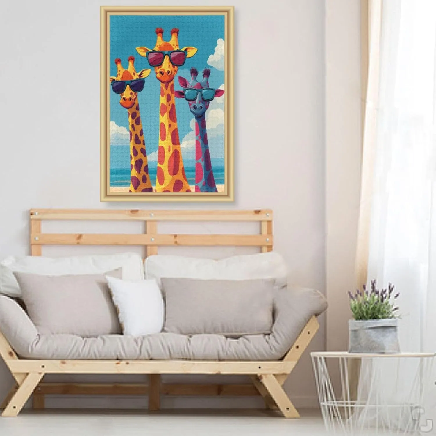 lash crowbar suspicious evolution Home Decor for Adults Kids S0406383 Giraffe Beach Jigsaw Puzzles 1000 Pieces Toy Games Educational Gift 