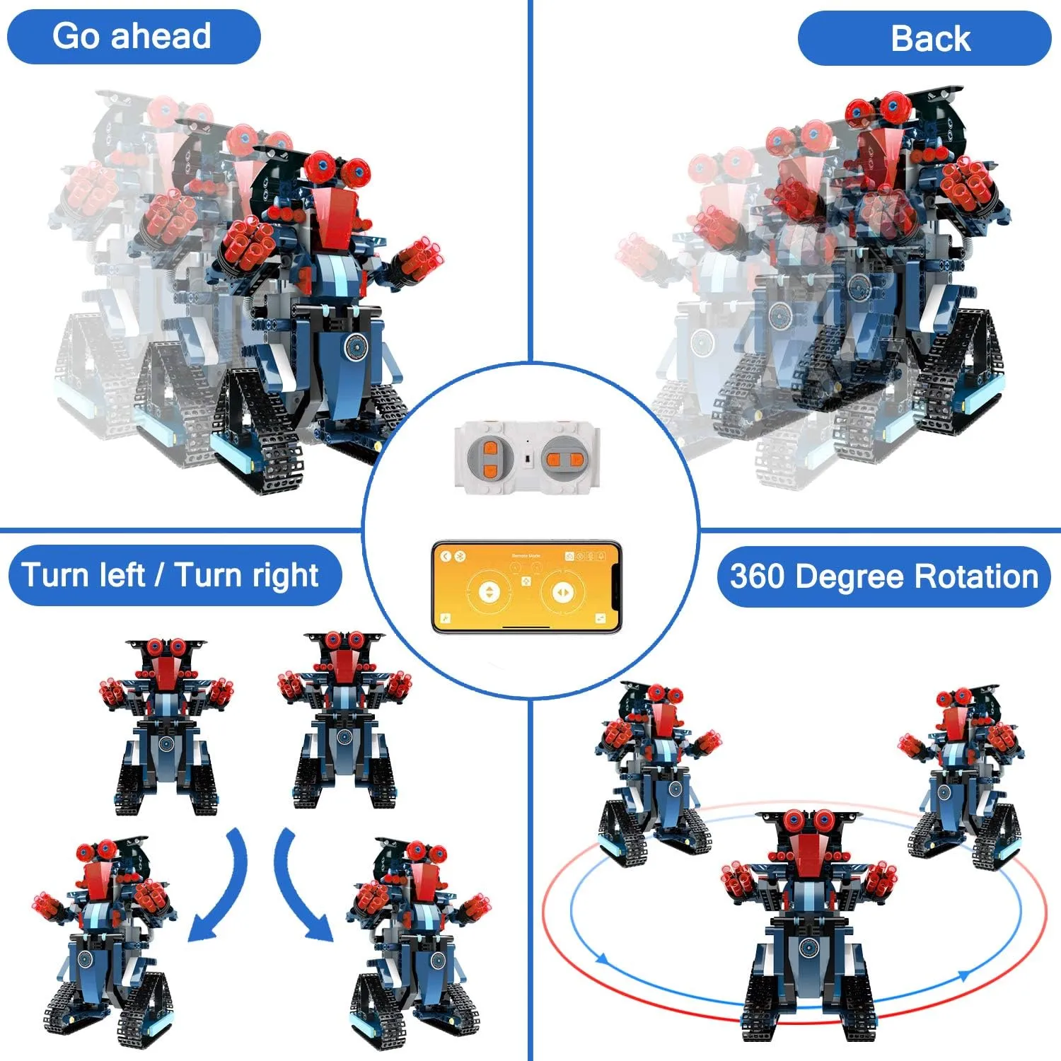 Learning for 8 9 10 11 12 13 Year Old Boys and Girls (Dark Blue) STEM Robot veil mortise fertile historic unwelcome Toys for Kids, Science Building Block Kit for Boy and Girl, Educational Remote Control Toy with App Control for 
