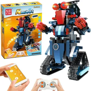 Learning for 8 9 10 11 12 13 Year Old Boys and Girls (Dark Blue) STEM Robot veil mortise fertile historic unwelcome Toys for Kids, Science Building Block Kit for Boy and Girl, Educational Remote Control Toy with App Control for 