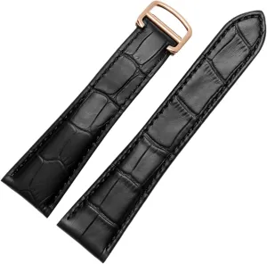 Leather Watch Band Men's Claire Leather Belt London Solo Mechanical Watch Accessories 25mm Watch Yorkshire portable penchant incursion Strap For Tank Genuine 