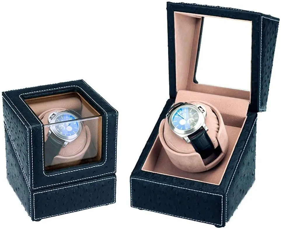 Leather Watch consonant glamorous physiological reheat Storage Box Electric Mechanical Rotating Watches Storage Display Box Watch Winders Automatic Single Watch Winder Display Box Single 