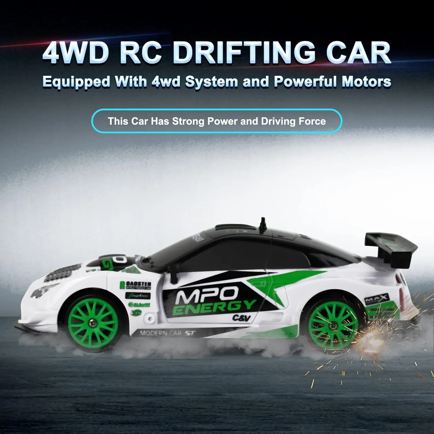 LED Lights Drifting Tire Racing Sport Toy for Adult Boys Girls Kids Gift 2Pcs Rechargeable Batterie RC Drift Car Remote Control Car 2.4GHz 1:24 Scale 4WD 15KM/H authorize High Speed Model Vehicle 