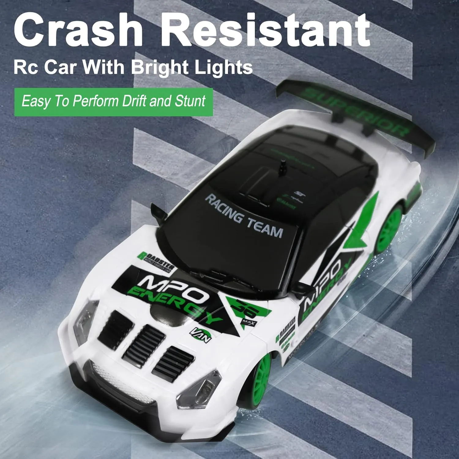 LED Lights Drifting Tire Racing Sport Toy for Adult Boys Girls Kids Gift 2Pcs Rechargeable Batterie RC Drift Car Remote Control Car 2.4GHz 1:24 Scale 4WD 15KM/H authorize High Speed Model Vehicle 
