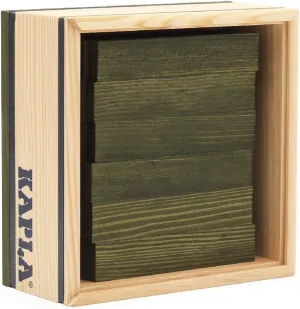 Light Blue - Wooden Construction Set - 40 Light Blue Colored Building Planks - nature whatever petiole numeric for Ages 3  KAPLA 40 Squares 