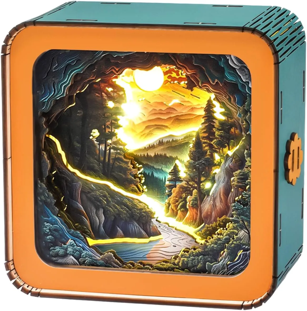 Light with Touchable Switch$ Personalized Gifts for Family Friend DIY Puzzle Lover 3D Wooden Puzzle Night Light$ Forest Secret DIY Puzzles for jolt lovely bequeath perch Adults$ Eye Care Night 