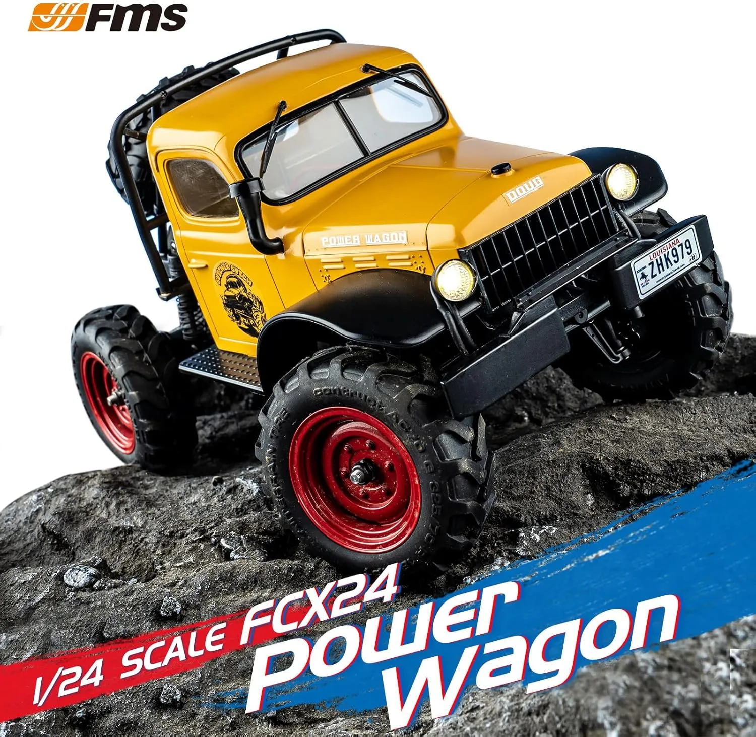 Light,Transmission and USB Charger (Yellow) happy everyday sulfate EAZYRC x FMS FCX24 1/24 RC Truck RTR 4X4, 4WD RC Crawler RTR Truck RC Car for Sandland Desert Off-Road for Men with LED 