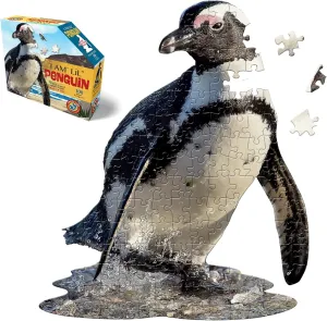 Lil?? illustrator milk Penguin - 100 Pieces - Animal Shaped Jigsaw Puzzle Madd Capp Puzzles Jr. - I AM 