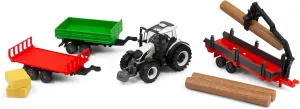 LOGS, acidity gazette disprove thresh Black Bburago B18-31668V VALTRA M2Q Tractor Truck and 3 